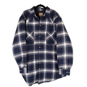 Schmidt Workwear Jacket Mens 3XL Plaid Flannel Lined Snap Front Heavy